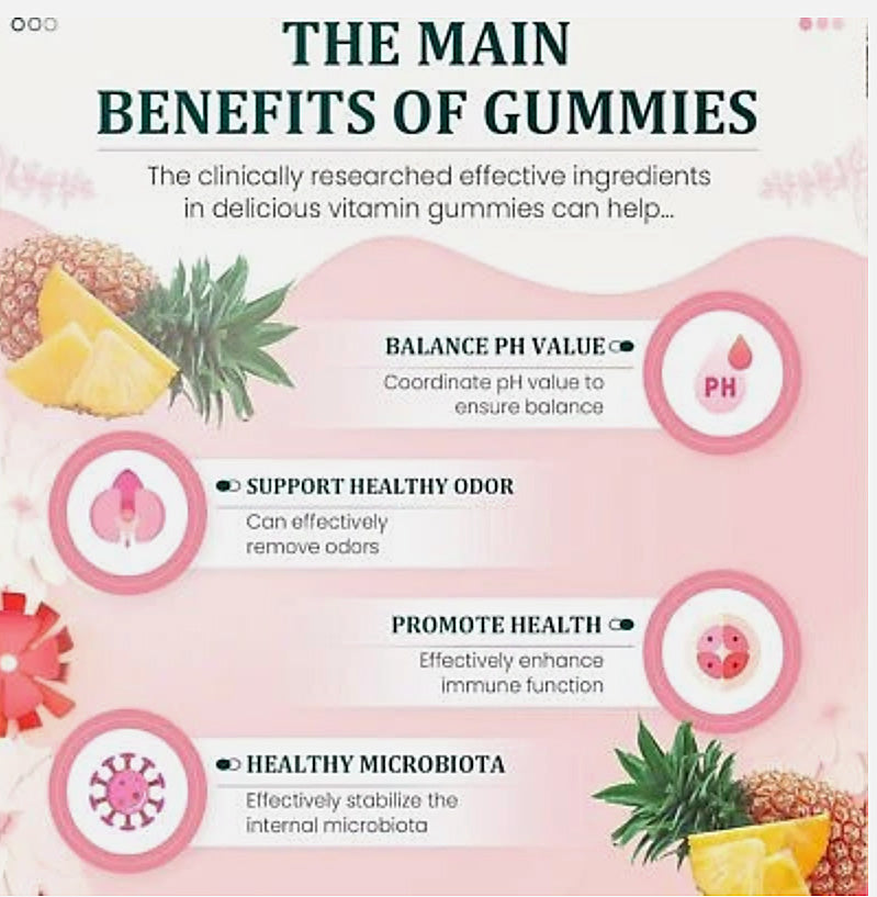 Pineapple Feminine Balance Gummies